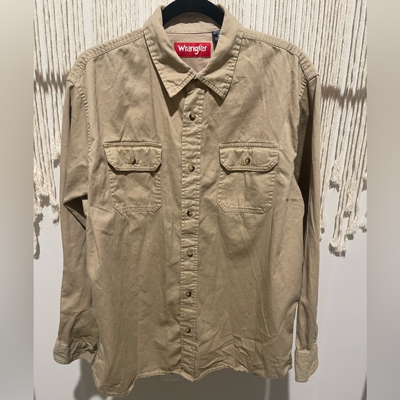 Wrangler Other - Vintage Wrangler Button-Down Long Sleeve Shirt Size L Unisex